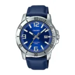 Casio Enticer Date Blue Belt Watch MTP-VD01L-2BVUDF